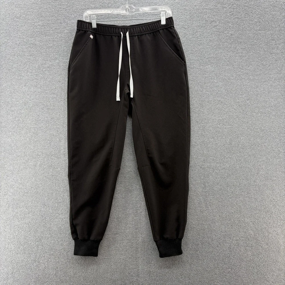 FIGS Scrub Pants Mens Small Black Tansen Jogger Elastic Waist Pull On Medical